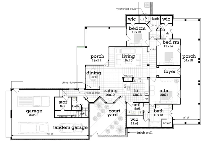 Main Level Floor Plan